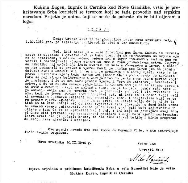 Preslik iz knjige Dokumenti o protunarodnom radu i zločinima jednoga dijela katoličkog klera