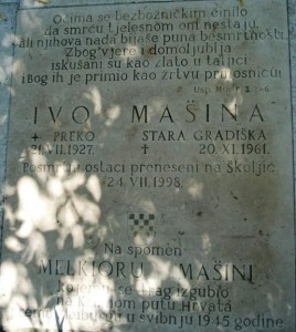 IVO MAŠINA, EL MEJOR ESTUDIANTE DE HISTORIA, FUE ESTRANGULADO EN 1961 EN STARA GRADIŠKA (Escribió una conmovedora carta a su madre “Querida madrecita mía”)