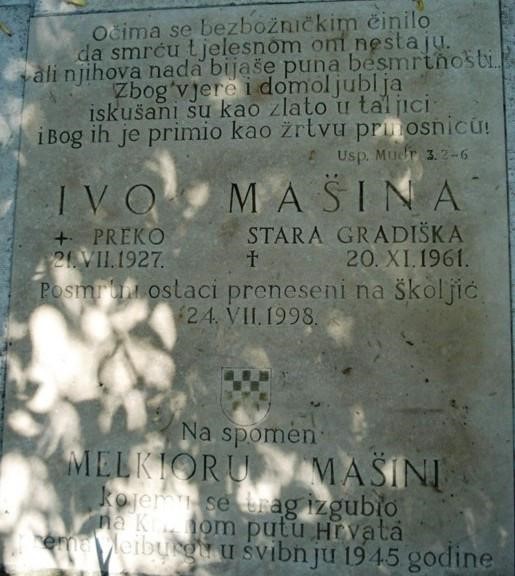 IVO MAŠINA, EL MEJOR ESTUDIANTE DE HISTORIA, FUE ESTRANGULADO EN 1961 EN STARA GRADIŠKA (Escribió una conmovedora carta a su madre “Querida madrecita mía”)