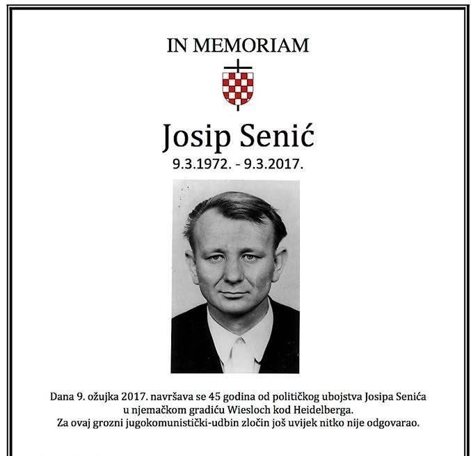 JOSIP SENIĆ KILLED WITH TWO SHOTS TO THE HEAD, AFTER WHICH THE MURDERER SLIT HIS THROAT (He was ferociously murdered on this day)