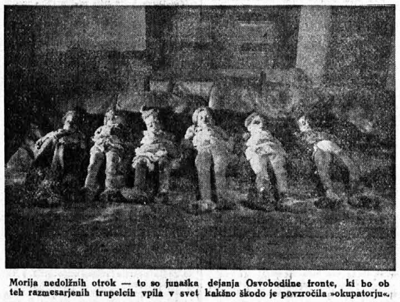 Pokolj nedužne djece, to su zločinačka djela Oslobodilačke fronte