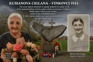 BARICA TONŽETIĆ UBIJENA NA KUMANOVOJ CIGLANI, (dok su joj istodobno likvidirani sestra Jula i otac Petar)