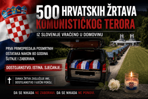 POVIJESNI ČIN POVRATKA 500 MUČENIKA KRIŽNOG PUTA U DOMOVINU (Hrvatska preuzela iz Slovenije ostatke žrtava komunističkog terora)