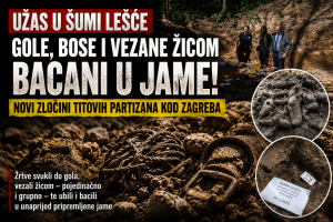 UŽAS U ŠUMI LEŠĆE: GOLE I ŽICOM VEZANE 23 ŽRTVE TITOVIH PARTIZANA PRONAĐENE U DVIJE MASOVNE GROBNICE